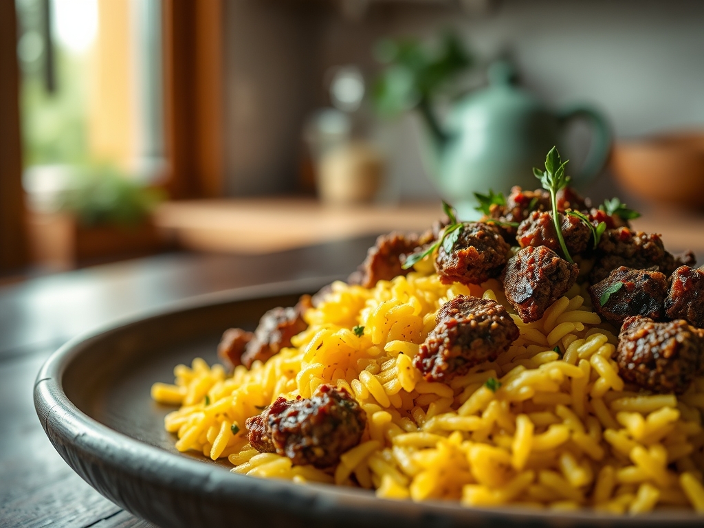 yellow rice and ground beef recipes